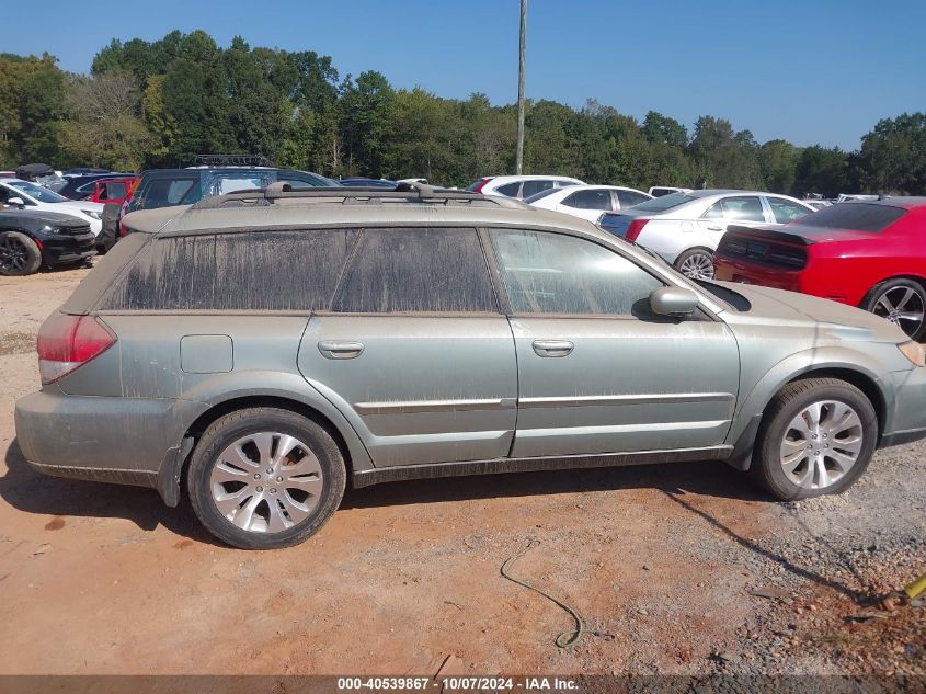 4S4BP66C397315173 2009 Subaru Outback 2.5I Limited