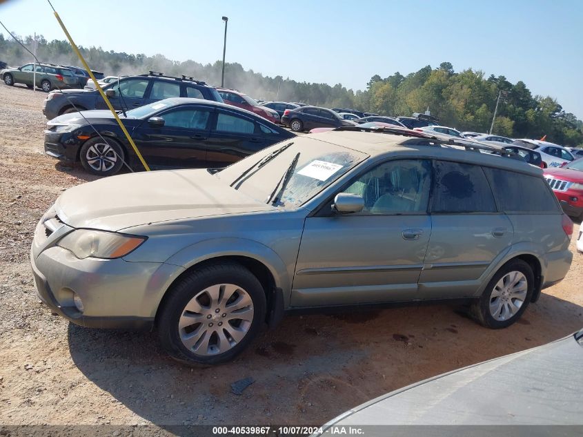 4S4BP66C397315173 2009 Subaru Outback 2.5I Limited