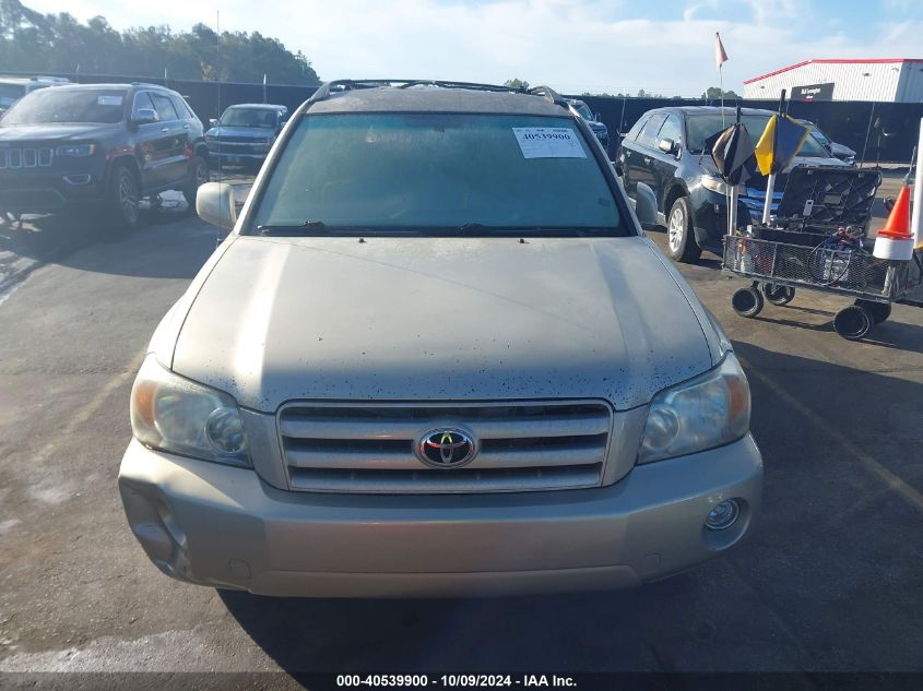 JTEGD21A860150562 2006 Toyota Highlander