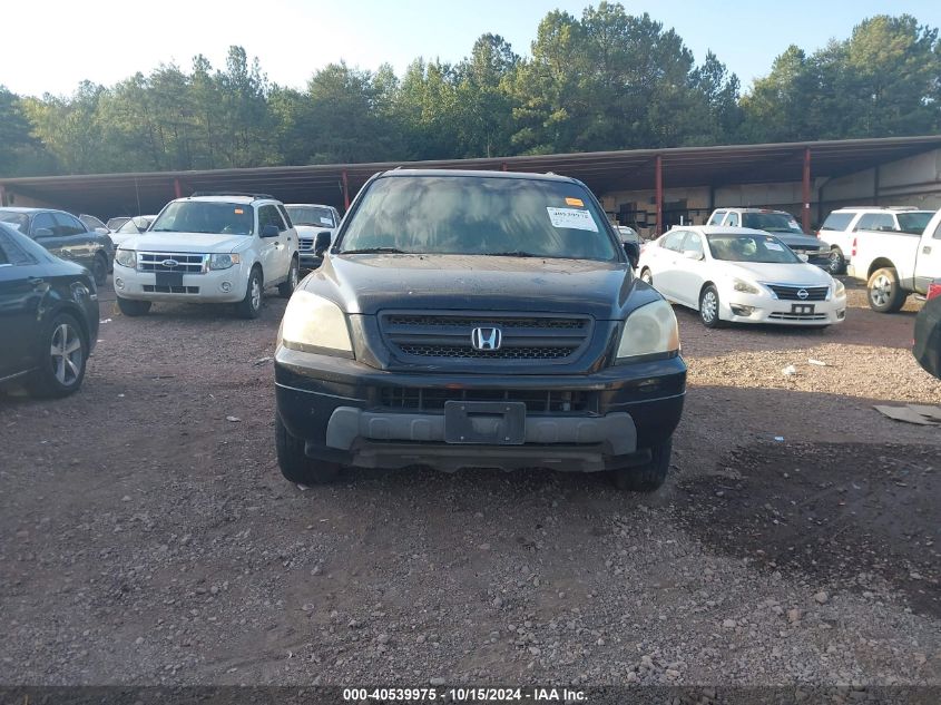 2005 Honda Pilot Ex-L VIN: 2HKYF18525H572754 Lot: 40539975