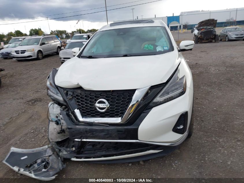 2020 Nissan Murano Sl Intelligent Awd VIN: 5N1AZ2CSXLN116117 Lot: 40540003