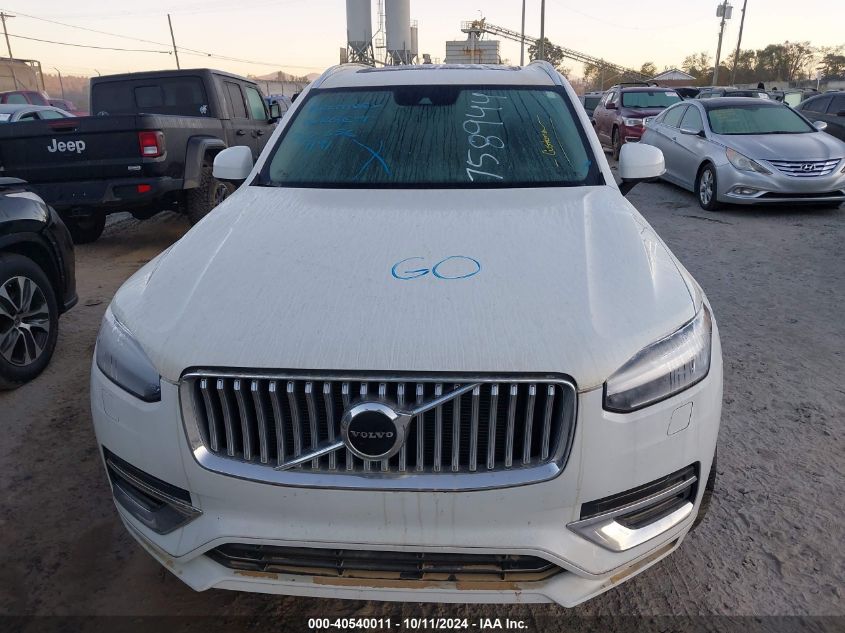 2021 Volvo Xc90 Recharge Plug-In Hybrid T8 Inscription Expression 7 Passenger VIN: YV4BR0CK7M1758944 Lot: 40540011