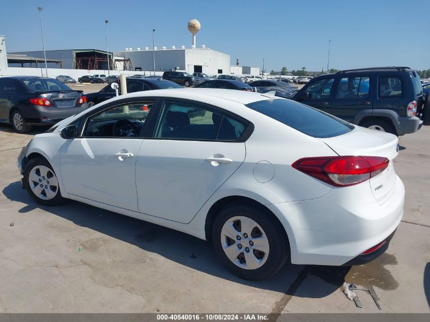 2017 Kia Forte Lx VIN: 3KPFK4A7XHE016765 Lot: 40540016