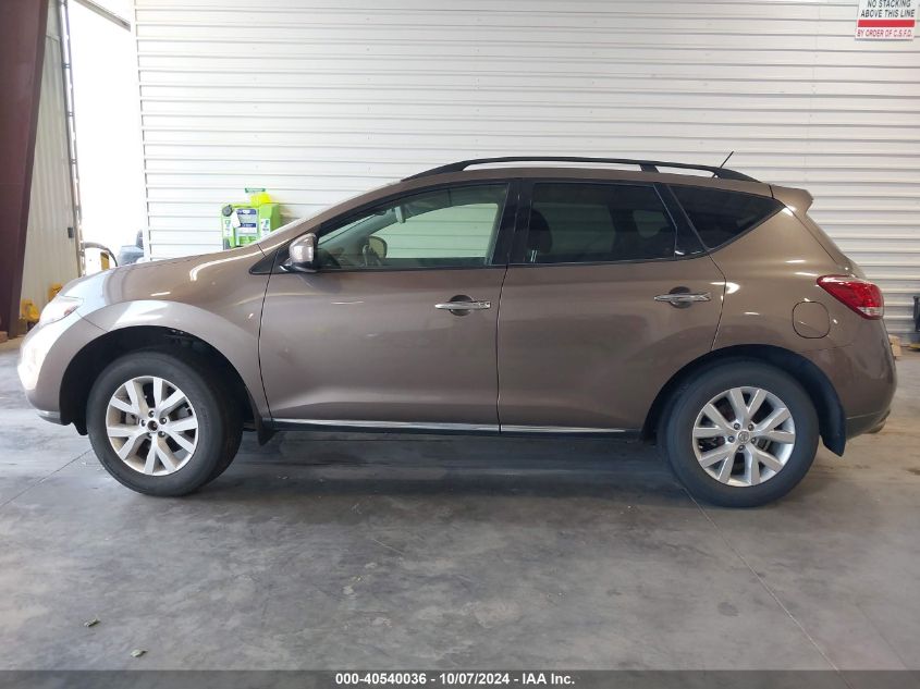 JN8AZ1MWXEW530354 2014 Nissan Murano Sl