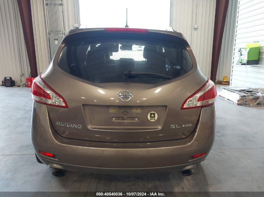 JN8AZ1MWXEW530354 2014 Nissan Murano Sl