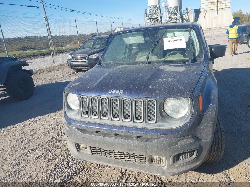 2016 Jeep Renegade Sport VIN: ZACCJBATXGPD14466 Lot: 40540058