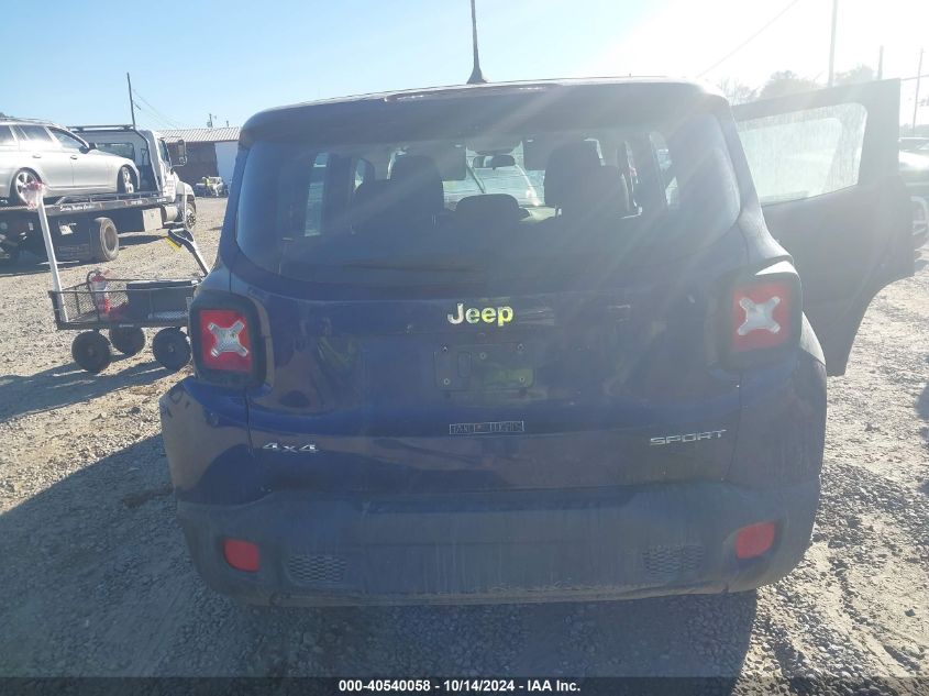 2016 Jeep Renegade Sport VIN: ZACCJBATXGPD14466 Lot: 40540058