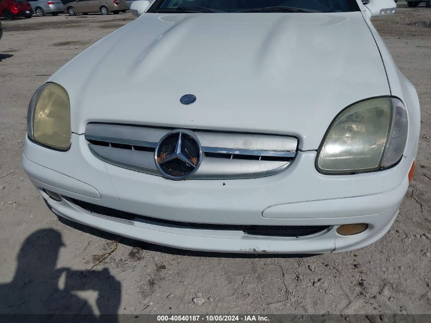 WDBKK65F81F190811 2001 Mercedes-Benz Slk 320