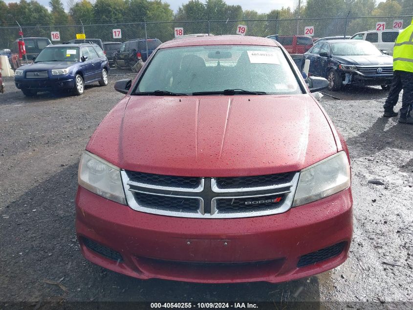 2014 Dodge Avenger Se VIN: 1C3CDZAB0EN214779 Lot: 40540255