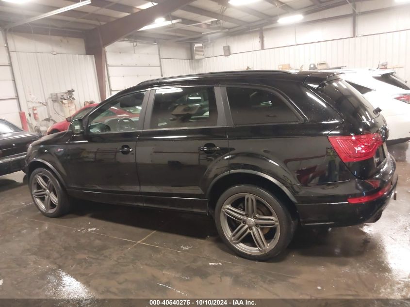 2014 Audi Q7 3.0T S Line Prestige VIN: WA1DGAFE9ED010042 Lot: 40540275