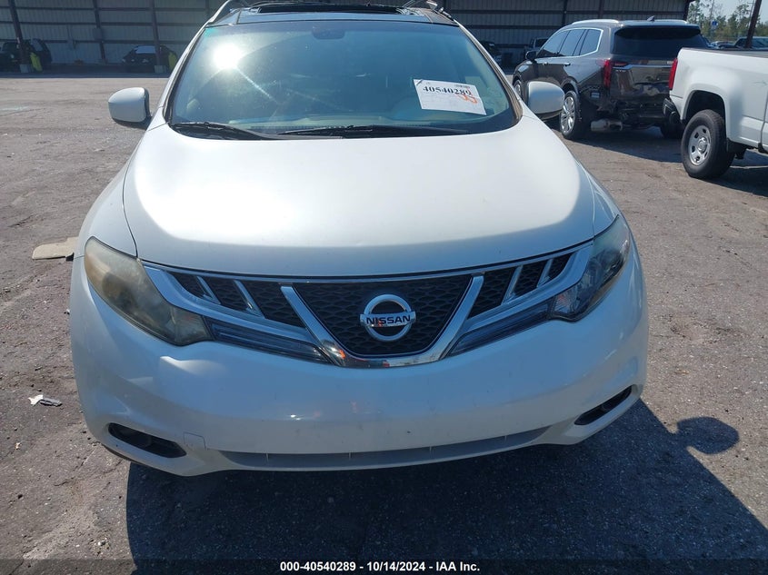 2012 Nissan Murano Sl VIN: JN8AZ1MW8CW203738 Lot: 40540289