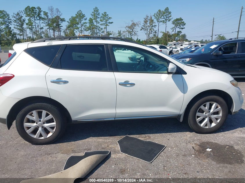 2012 Nissan Murano Sl VIN: JN8AZ1MW8CW203738 Lot: 40540289