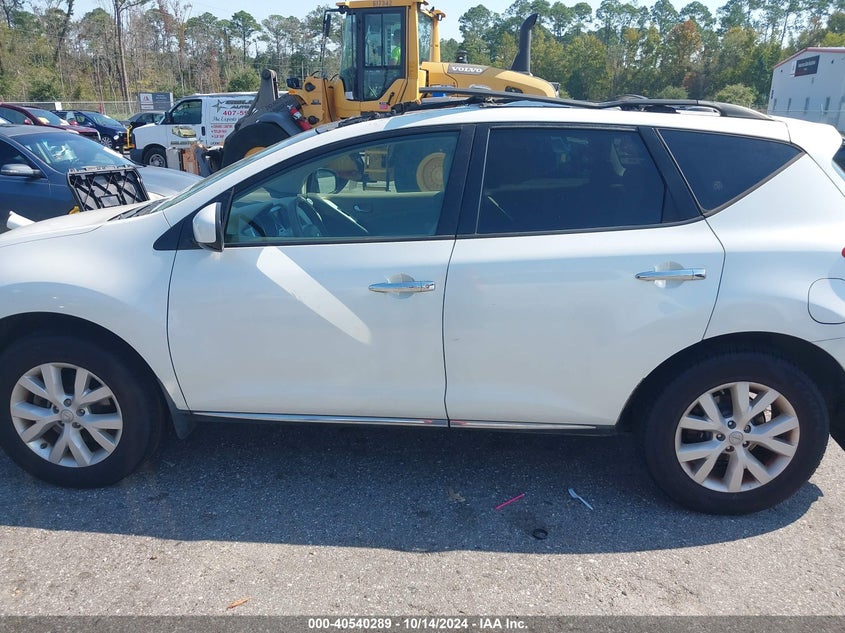 2012 Nissan Murano Sl VIN: JN8AZ1MW8CW203738 Lot: 40540289