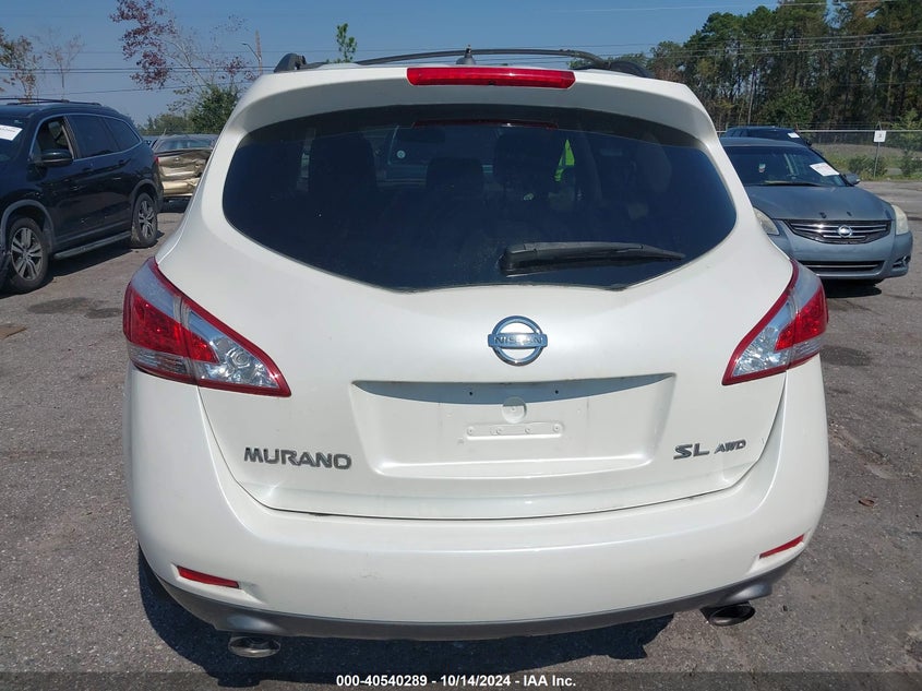 2012 Nissan Murano Sl VIN: JN8AZ1MW8CW203738 Lot: 40540289