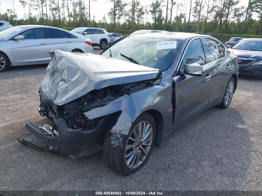 VIN JN1EV7AP8KM542523 2019 Infiniti Q50, 3.0T Luxe no.2