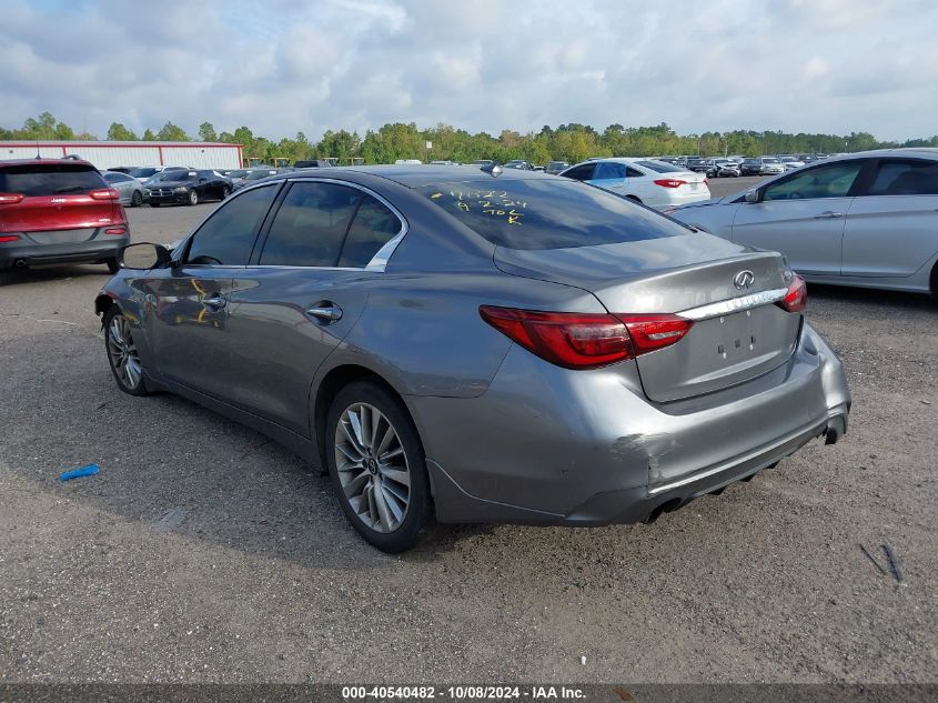 VIN JN1EV7AP8KM542523 2019 Infiniti Q50, 3.0T Luxe no.3