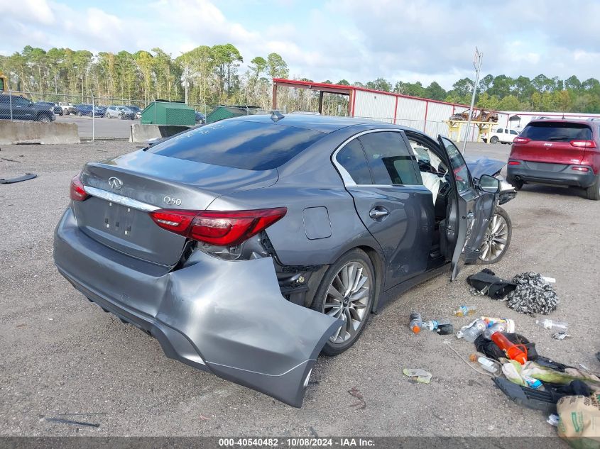 VIN JN1EV7AP8KM542523 2019 Infiniti Q50, 3.0T Luxe no.4