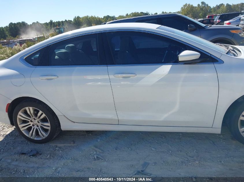 2015 Chrysler 200 Limited VIN: 1C3CCCABXFN546133 Lot: 40540543