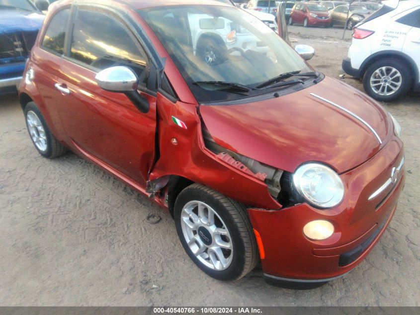 2013 Fiat 500 Pop VIN: 3C3CFFAR1DT603189 Lot: 40540766