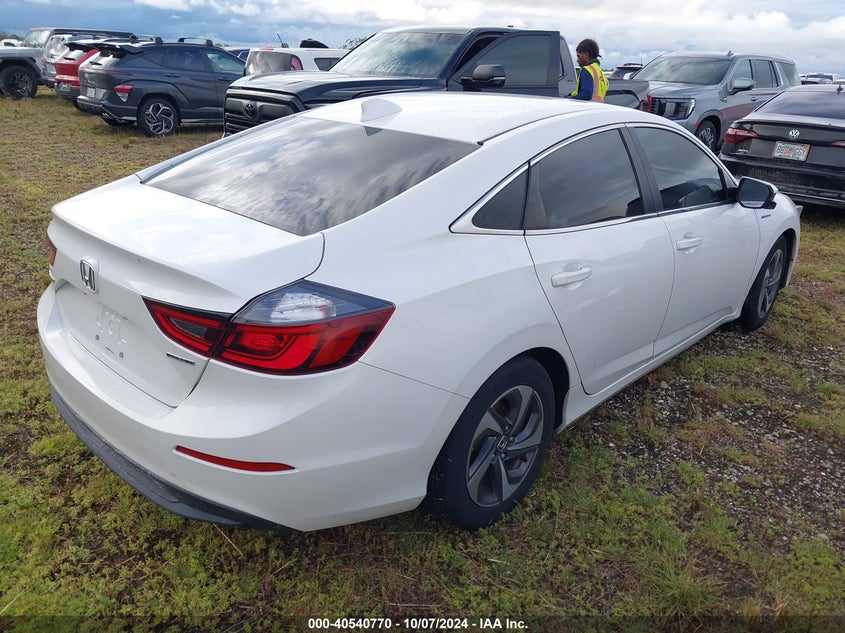 2019 HONDA INSIGHT EX - 19XZE4F54KE019695
