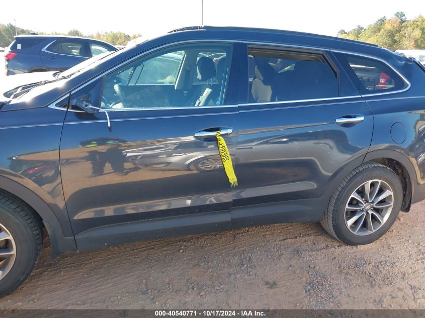 2017 Hyundai Santa Fe Se VIN: KM8SM4HF7HU224041 Lot: 40540771