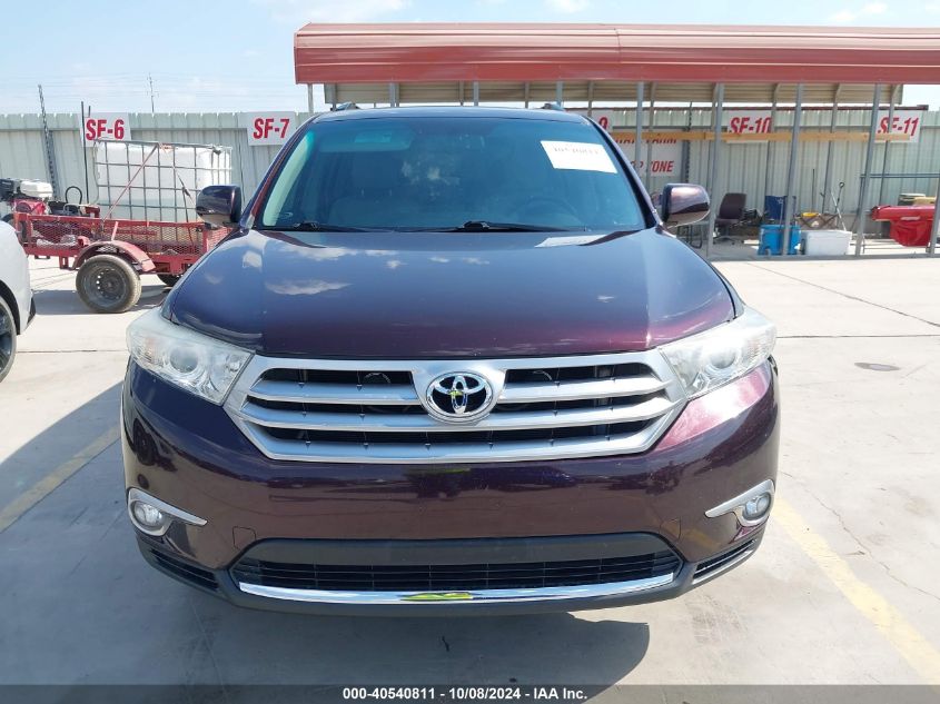 5TDZK3EH3CS054458 2012 Toyota Highlander Se V6