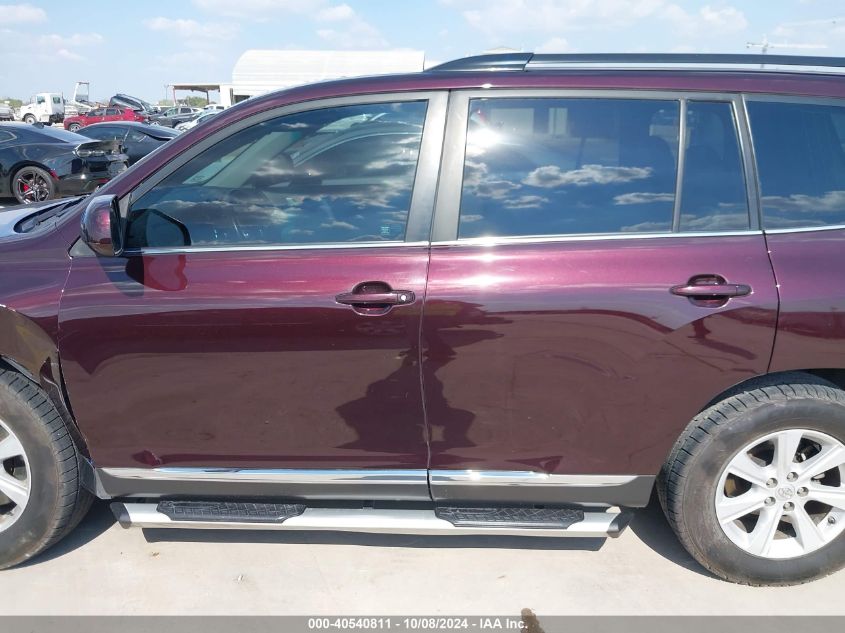 5TDZK3EH3CS054458 2012 Toyota Highlander Se V6