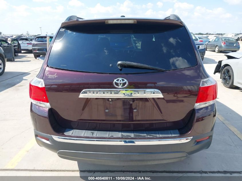 5TDZK3EH3CS054458 2012 Toyota Highlander Se V6