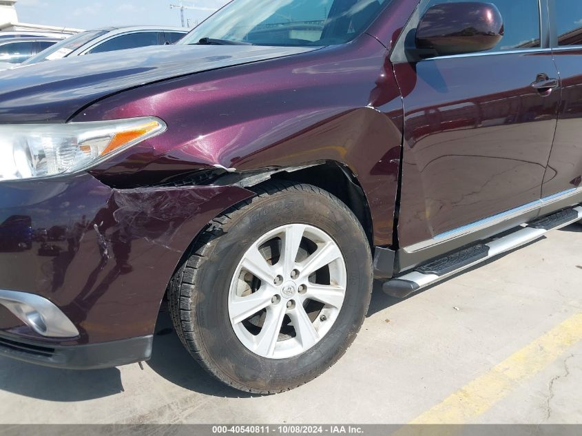 5TDZK3EH3CS054458 2012 Toyota Highlander Se V6