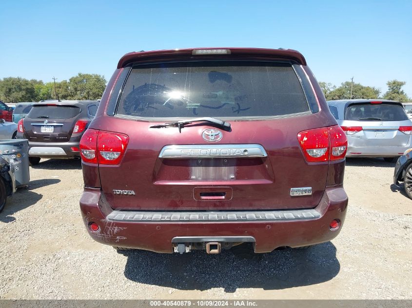 2008 Toyota Sequoia Platinum VIN: 5TDZY67A68S014236 Lot: 40540879