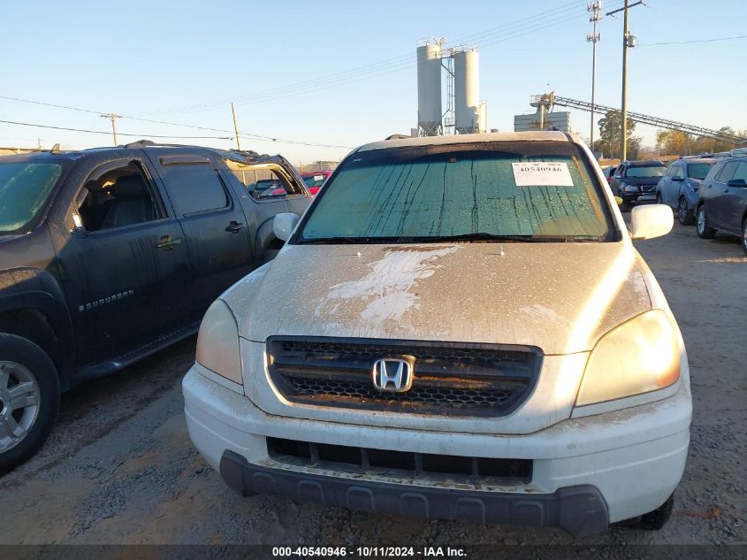 2HKYF18413H542665 2003 Honda Pilot Ex