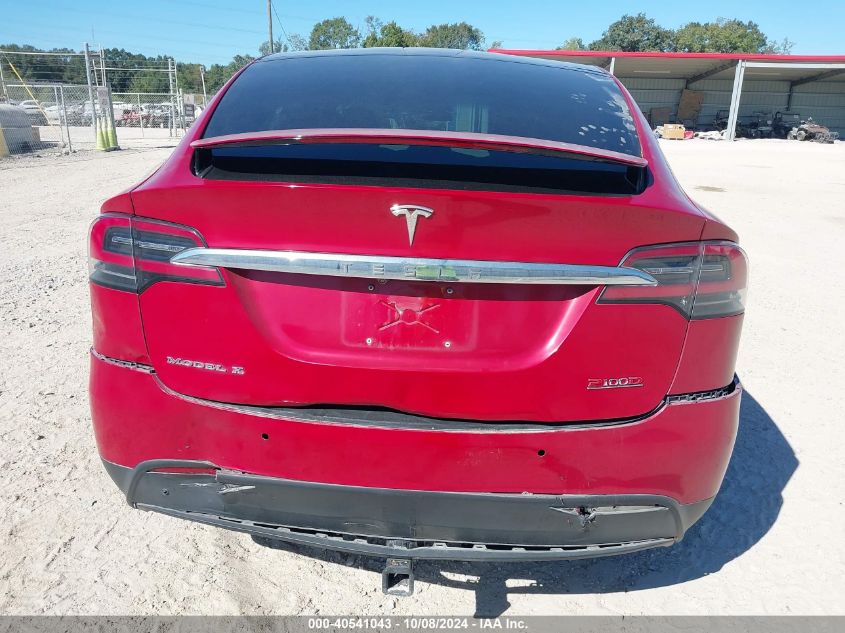 2016 Tesla Model X 60D/70D/75D/90D VIN: 5YJXCDE20GF026309 Lot: 40541043