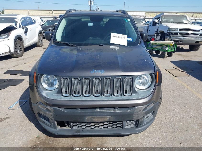 2017 Jeep Renegade Sport Fwd VIN: ZACCJAAB9HPG05222 Lot: 40541077