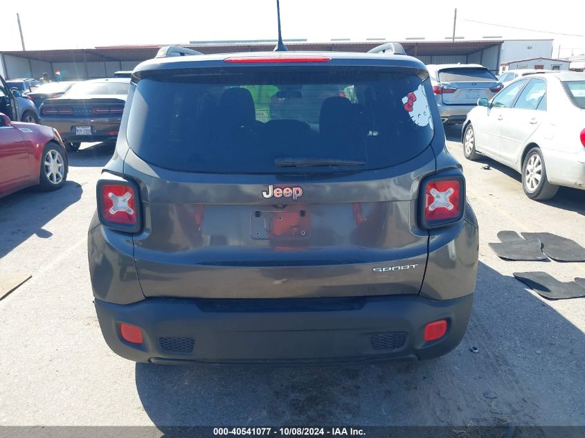 2017 Jeep Renegade Sport Fwd VIN: ZACCJAAB9HPG05222 Lot: 40541077