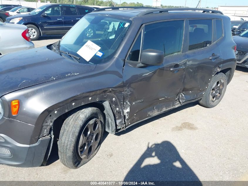 2017 Jeep Renegade Sport Fwd VIN: ZACCJAAB9HPG05222 Lot: 40541077