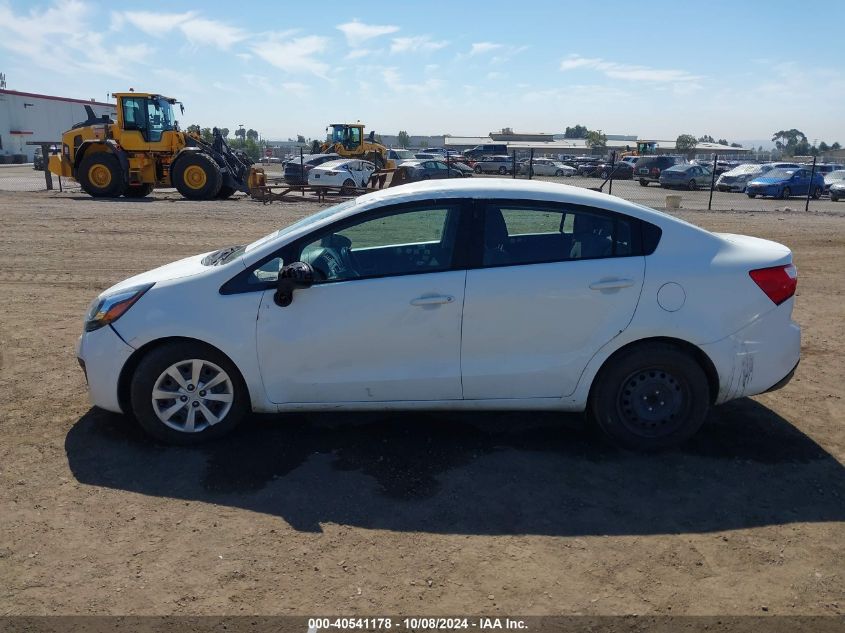 2014 Kia Rio Lx VIN: KNADM4A30E6415469 Lot: 40541178