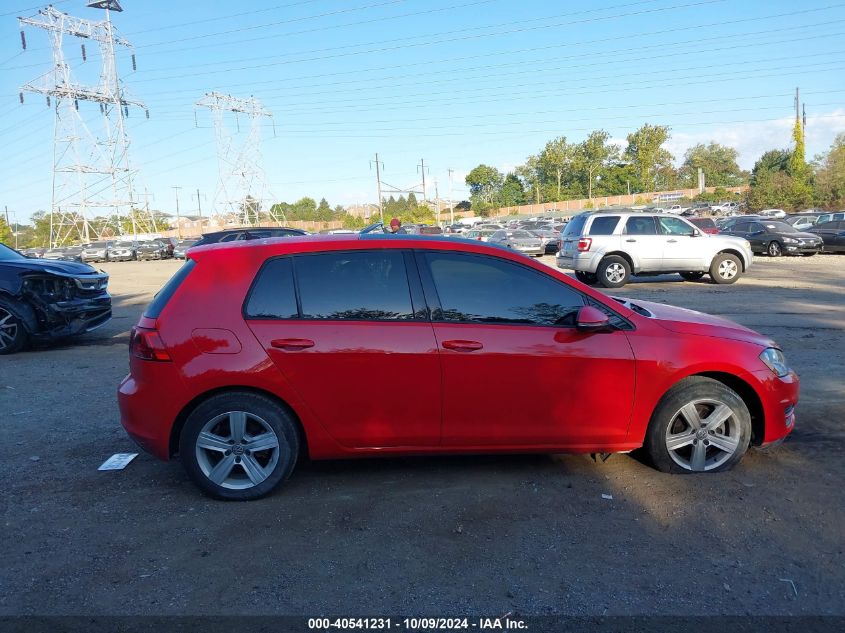 2017 Volkswagen Golf VIN: 3VW217AUXHM071177 Lot: 40541231