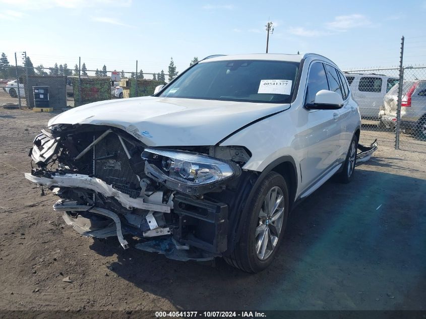 VIN 5UXTR7C57KLF24302 2019 BMW X3, Sdrive30I no.2