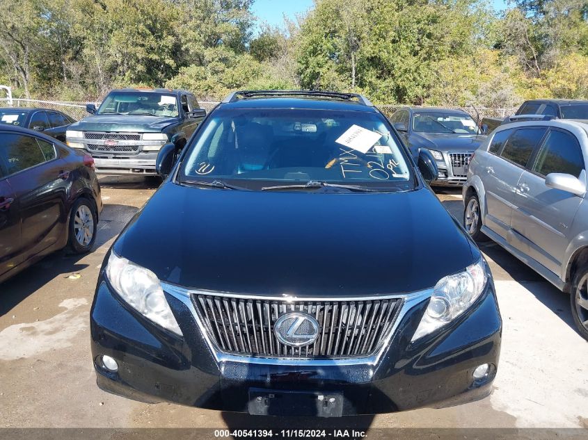 2010 Lexus Rx 350 VIN: 2T2BK1BA2AC021563 Lot: 40541394