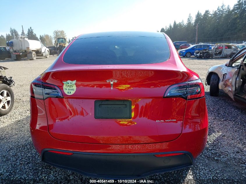 2021 TESLA MODEL Y LONG RANGE DUAL MOTOR ALL-WHEEL DRIVE - 5YJYGDEE2MF217552