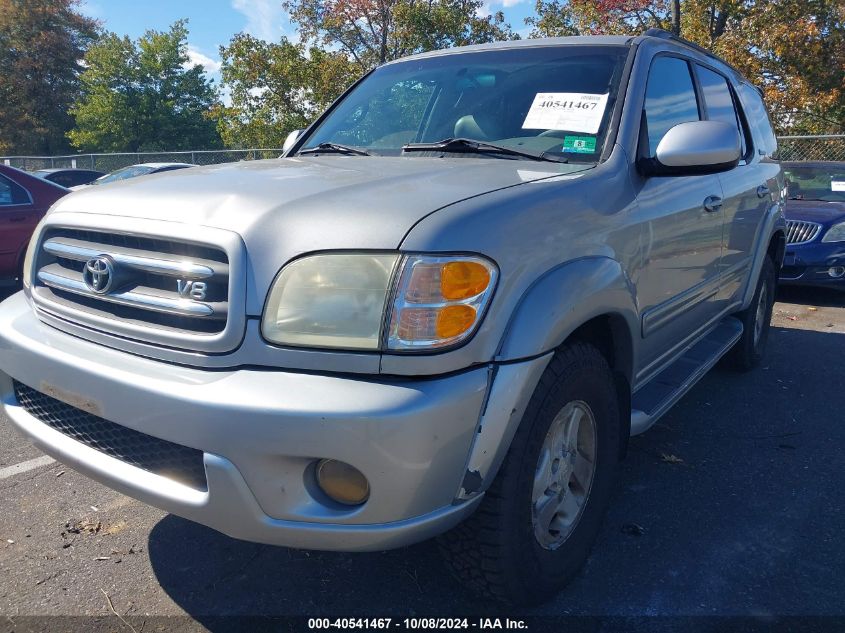 2002 Toyota Sequoia Limited V8 VIN: 5TDBT48A32S071357 Lot: 40541467