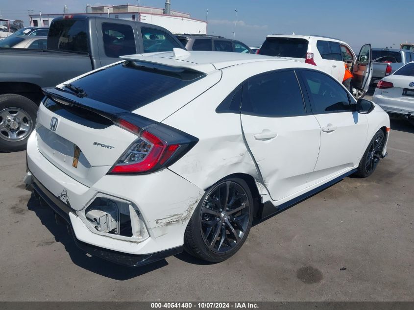 SHHFK7H41MU412678 2021 Honda Civic Sport