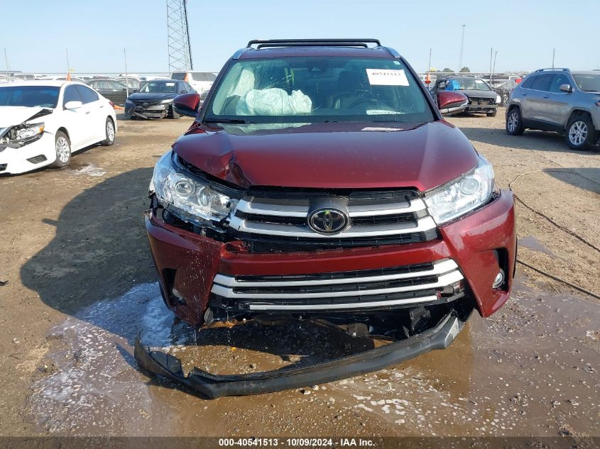 5TDKZRFH8KS351805 2019 Toyota Highlander Xle