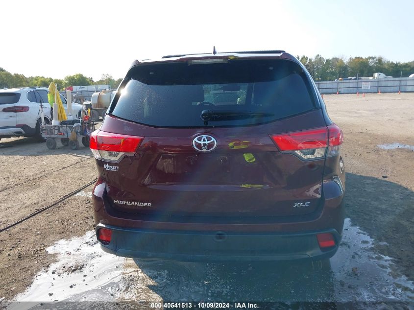 5TDKZRFH8KS351805 2019 Toyota Highlander Xle