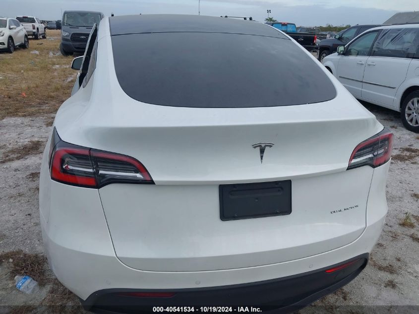 2021 Tesla Model Y Long Range Dual Motor All-Wheel Drive VIN: 5YJYGDEE1MF112176 Lot: 40541534