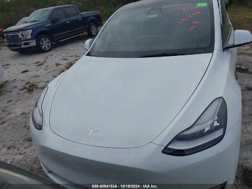 2021 Tesla Model Y Long Range Dual Motor All-Wheel Drive VIN: 5YJYGDEE1MF112176 Lot: 40541534