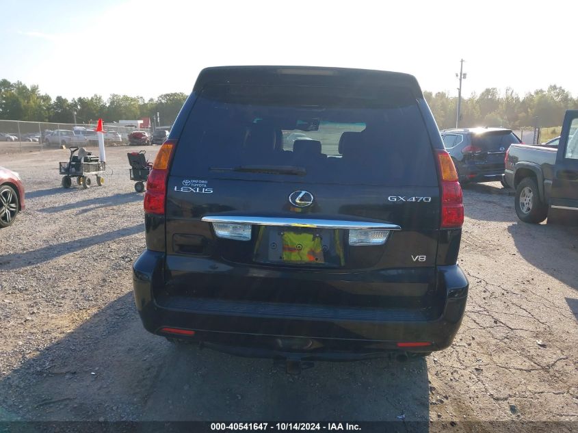2006 Lexus Gx 470 470 VIN: JTJBT20X360104206 Lot: 40541647
