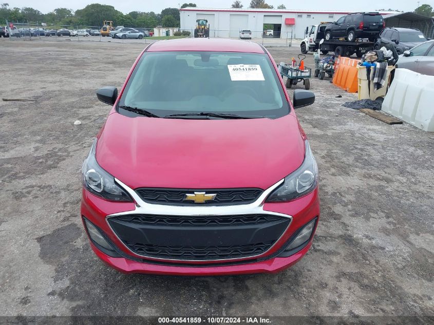 2020 Chevrolet Spark Fwd Ls Automatic VIN: KL8CB6SA2LC408821 Lot: 40541859