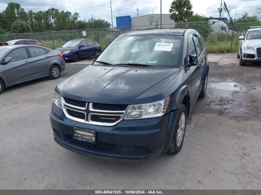 2013 Dodge Journey Se VIN: 3C4PDCAB0DT728222 Lot: 40541925