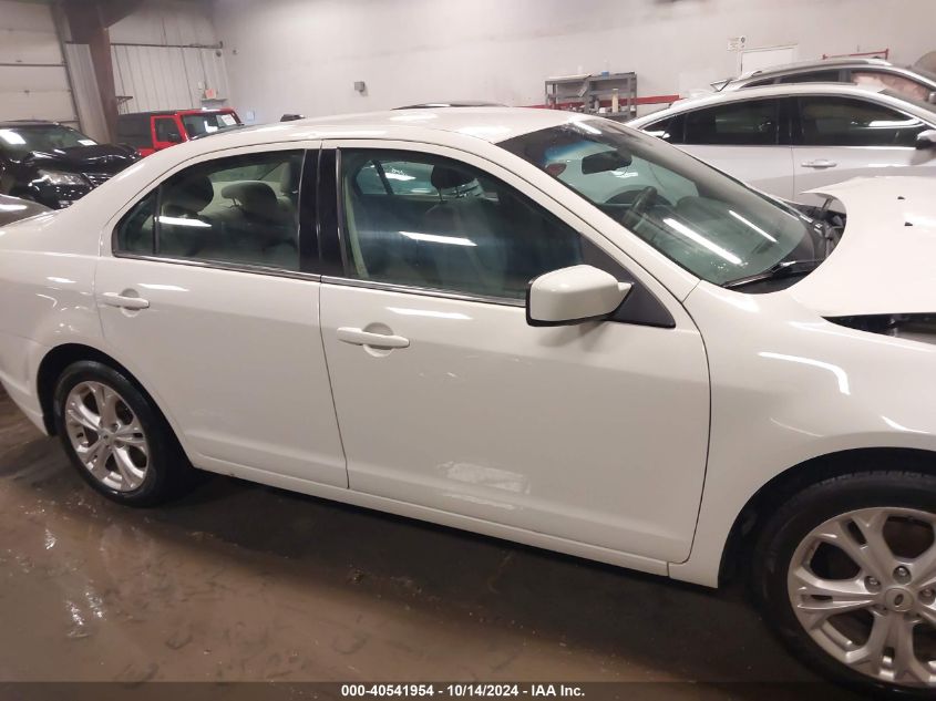 2012 Ford Fusion Se VIN: 3FAHP0HA1CR224982 Lot: 40541954